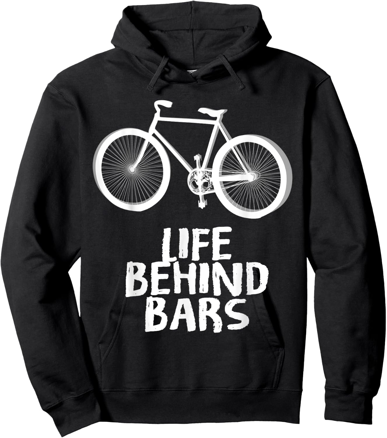 Life Behind Bars MTB Shirt Funny Cycling Biking Hoodie - Hoodie | Black