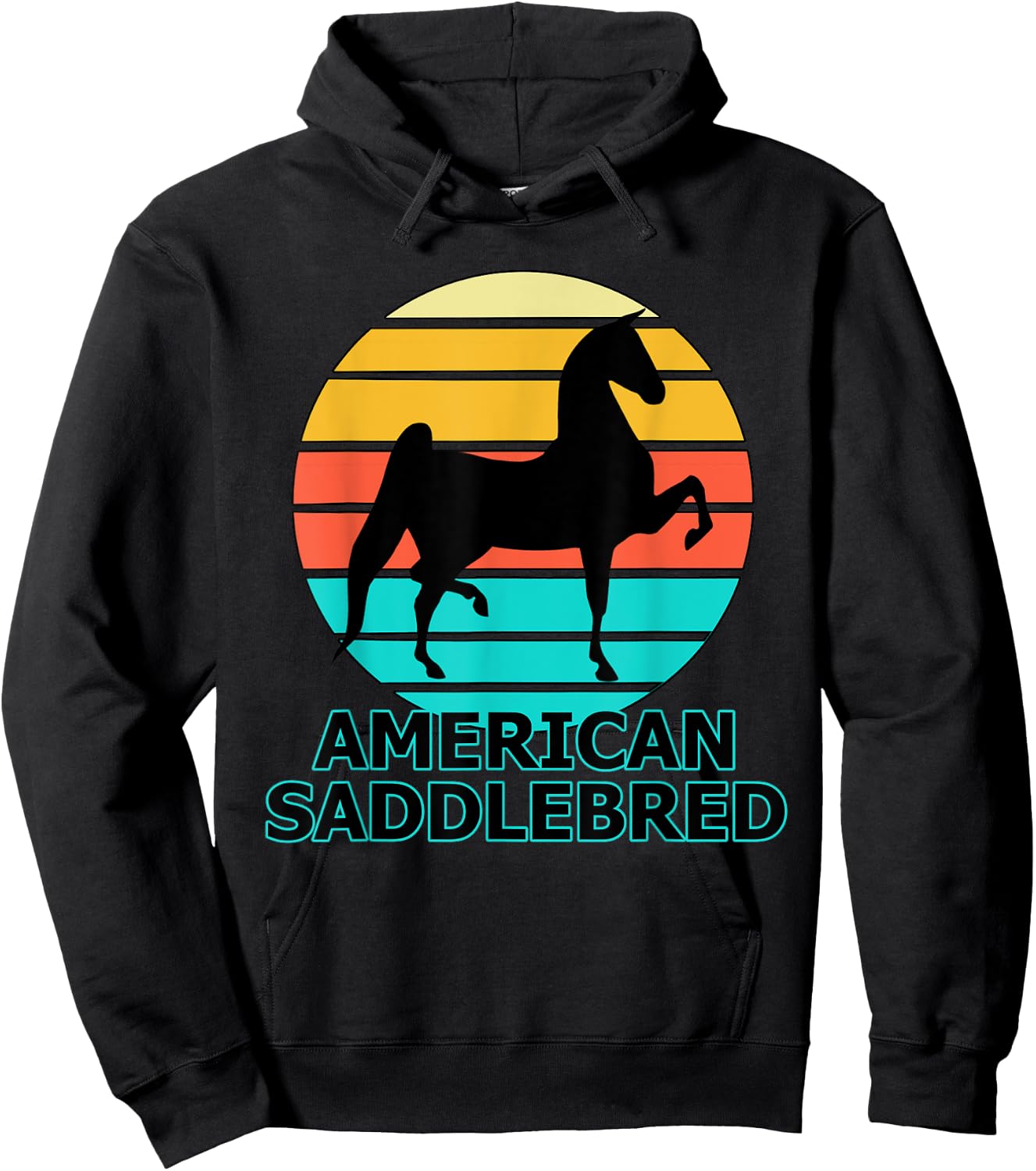 World Champion Saddlebred, Training 3 Gaited Horses, Equine Hoodie - Hoodie | Black