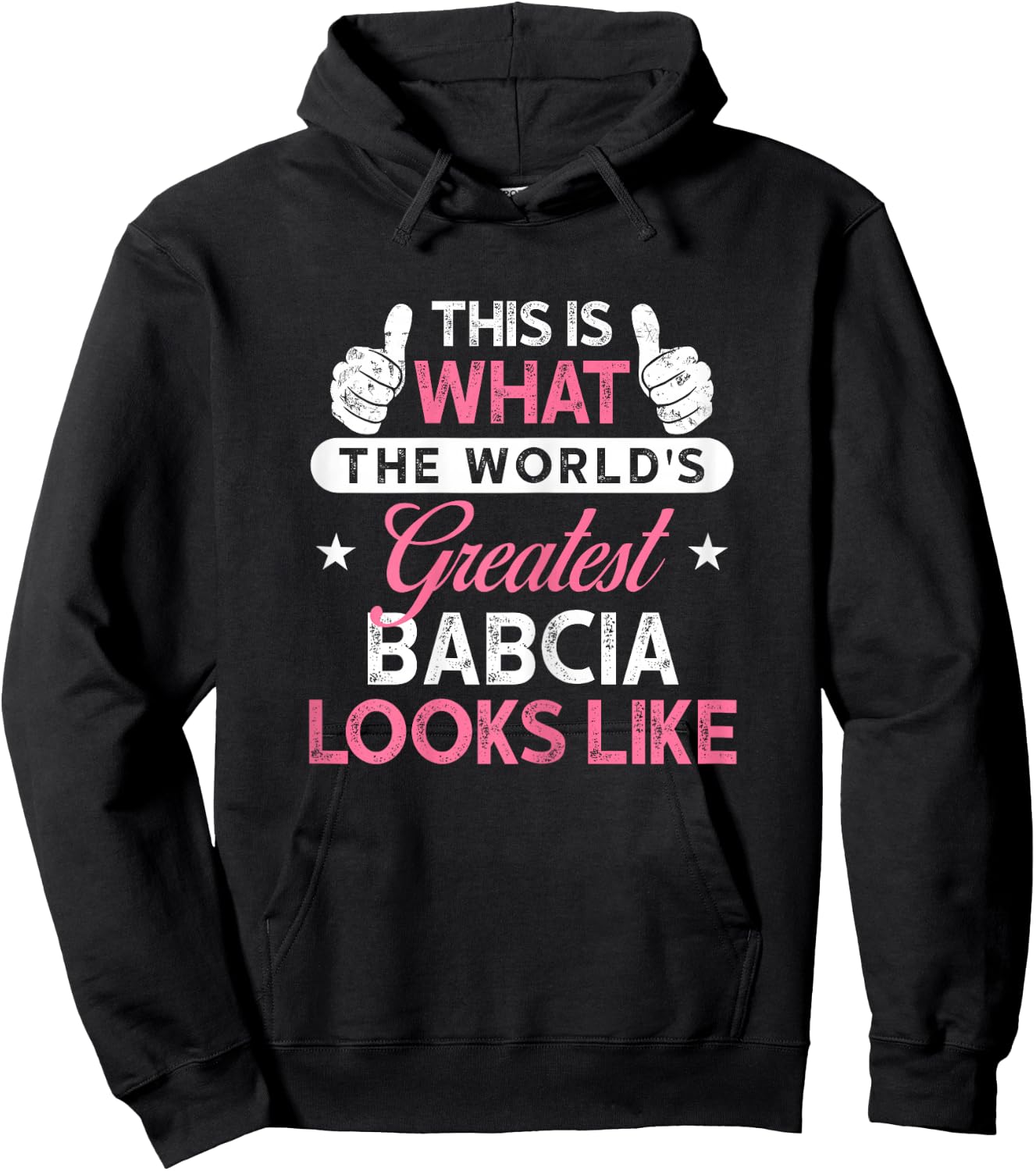 Babcia Design: World's Greatest Babcia Hoodie - Hoodie | Black