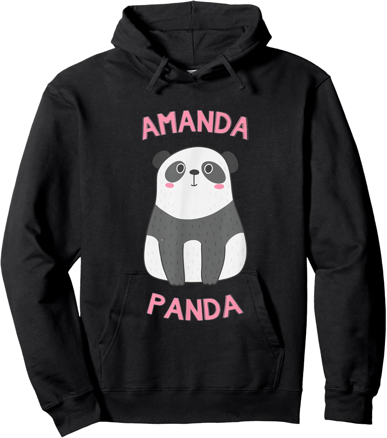 Amanda Panda Bear Hoodie - Hoodie | Black