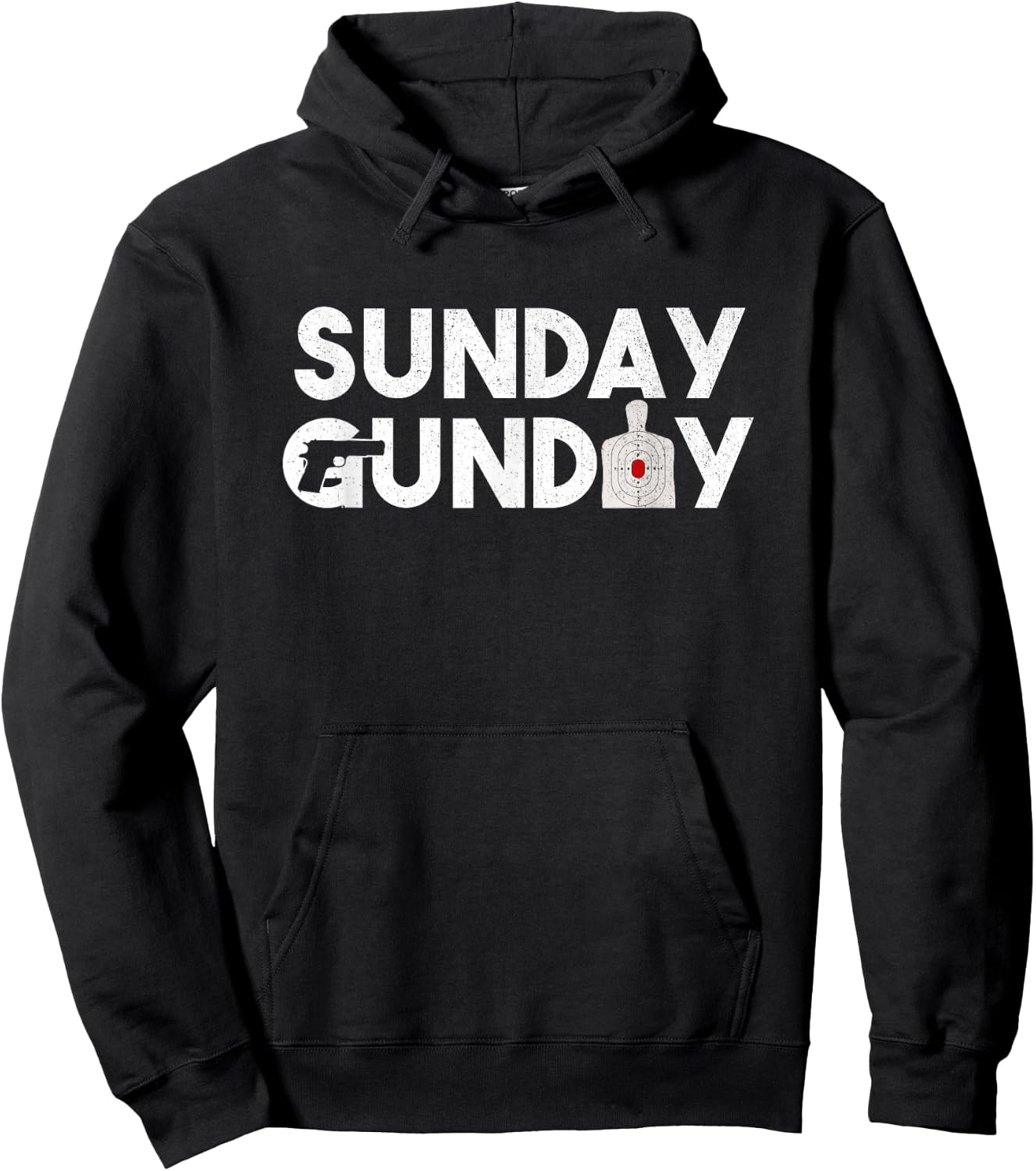 Sunday Gunday T Shirt Pro Gun Shooting Slogan Gifts Hoodie - Hoodie | Black