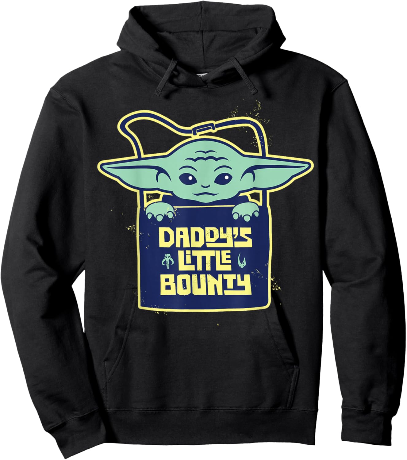 Star Wars The Mandalorian Father's Day Daddys Little Bounty Hoodie - Hoodie | Black