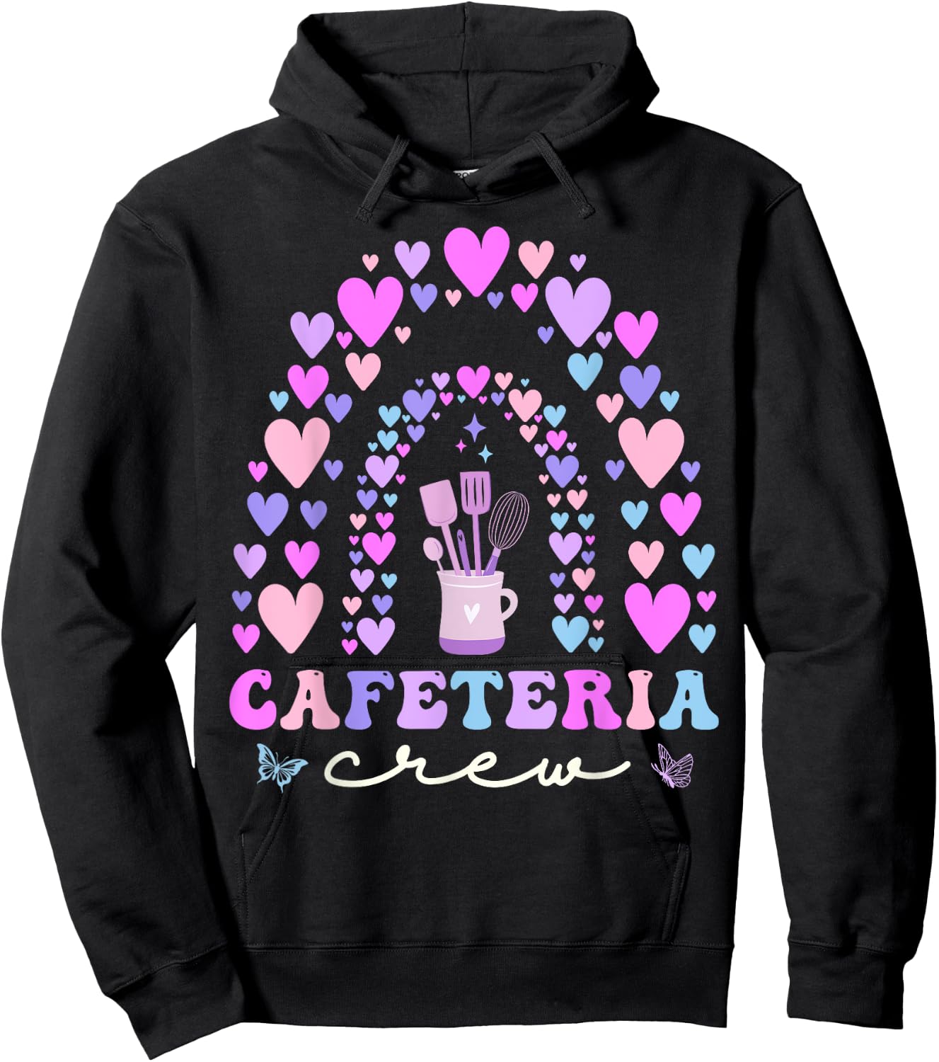 Cafeteria Crew Nutrition Food Services Worker Lunch Lady Hoodie - Hoodie | Black