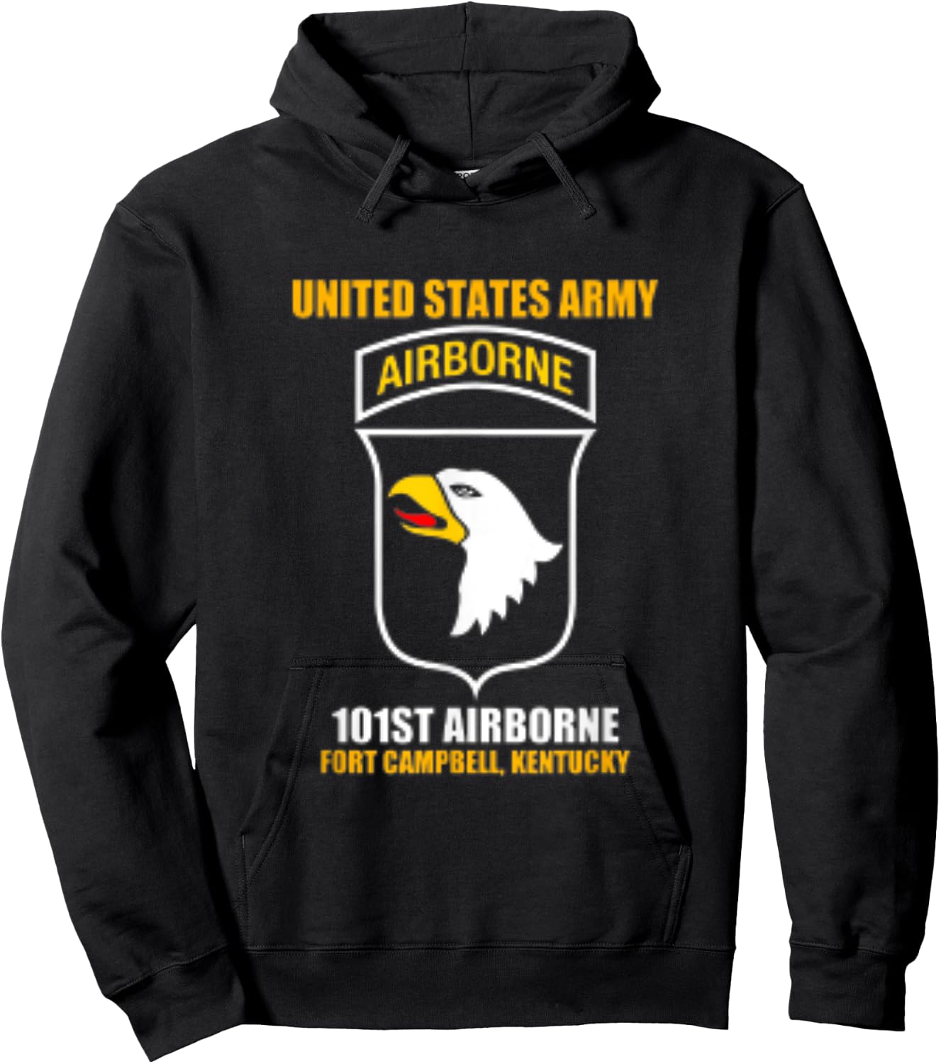 United States Army Airborne 101st Fort Campbell Hoodie - Hoodie | Black