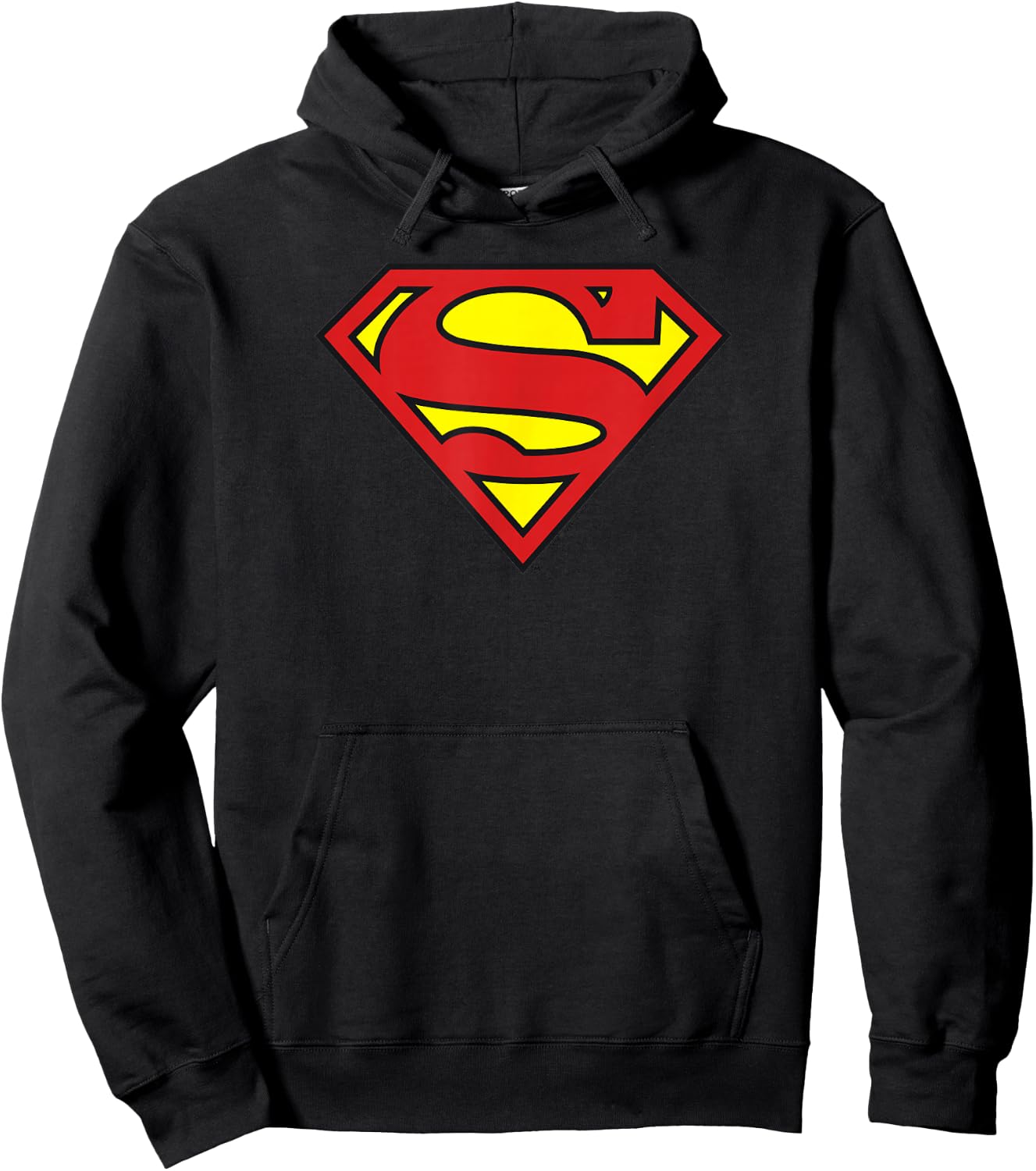 Superman Classic Logo Hoodie - Hoodie | Black