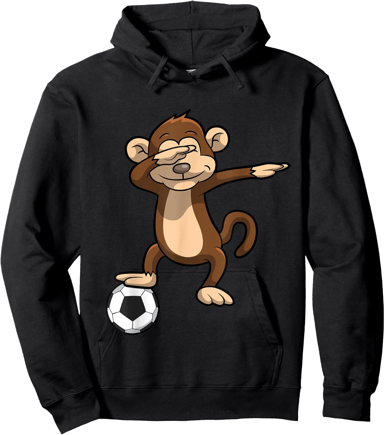 Dabbing Soccer Monkey Dab Hoodie - Hoodie | Black