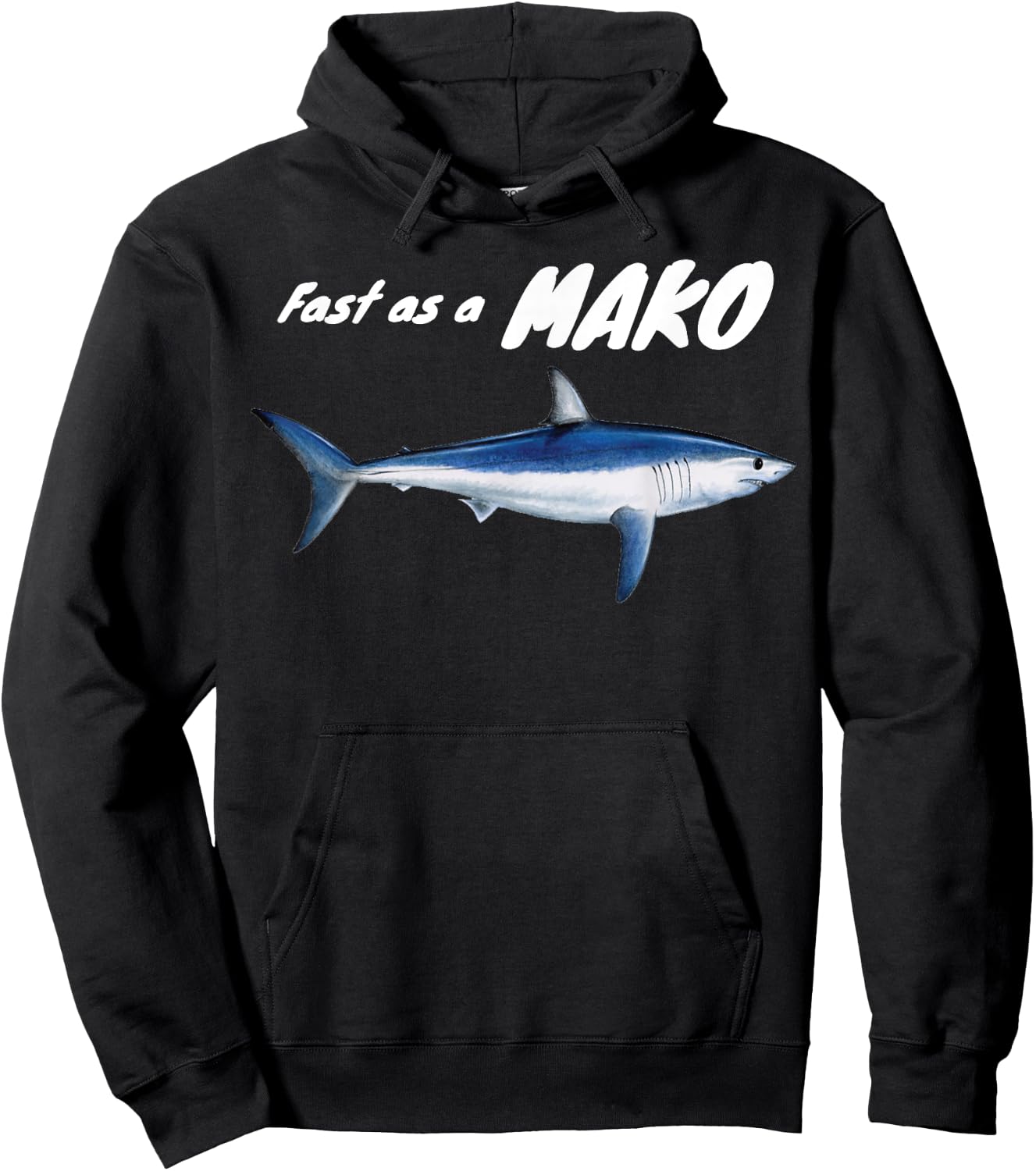 Fast as a Mako Speed Sharks Ocean Awareness Hoodie - Hoodie | Black