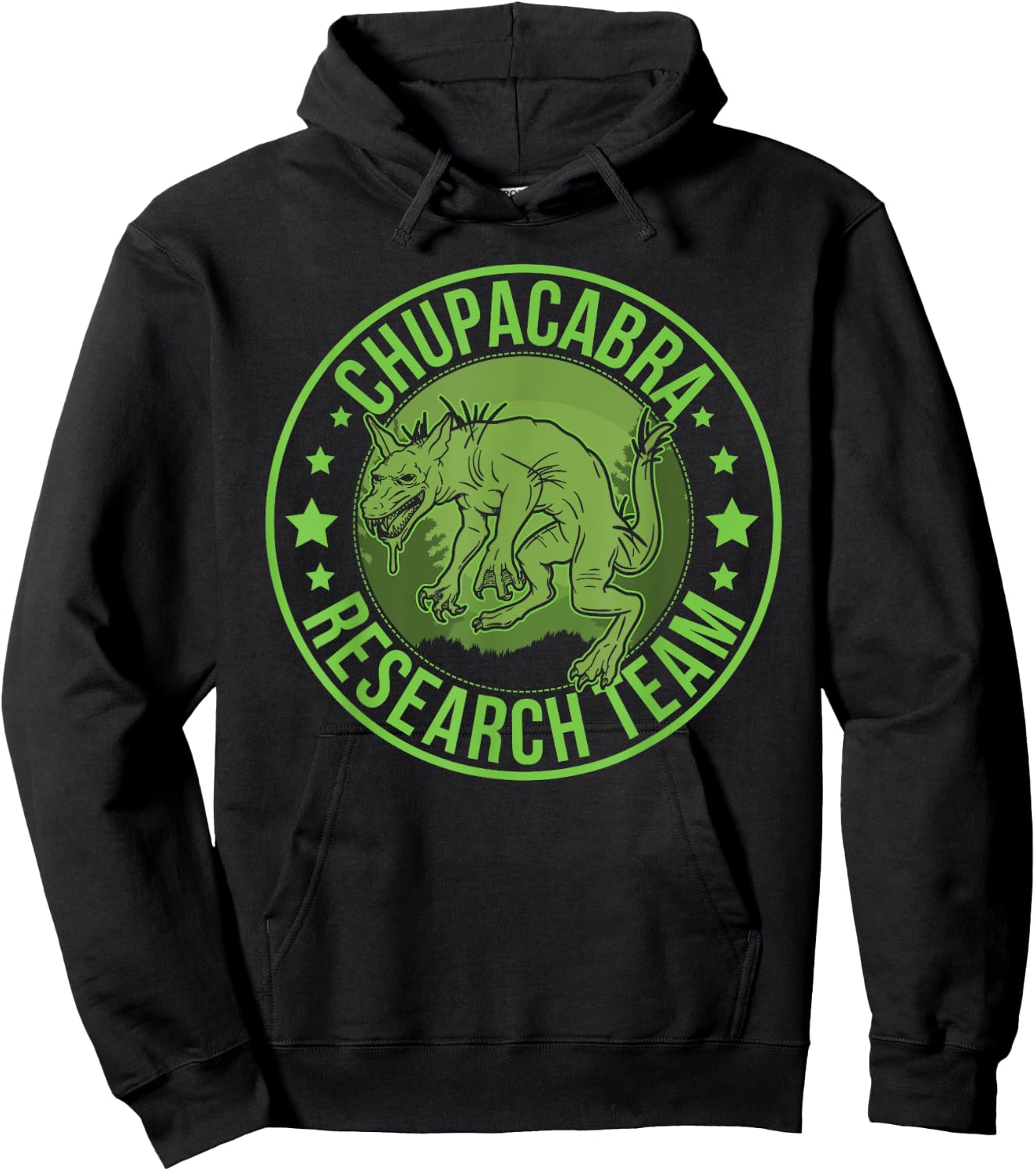 Chupacabra Hide & Seek Research Team Champion Cryptid Hoodie - Hoodie | Black