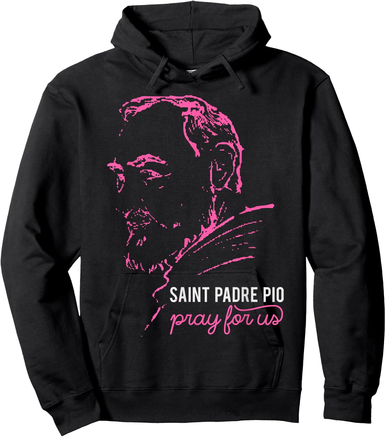 Religious Catholic St Padre Pio Of Pietrelcina Hoodie - Hoodie | Black