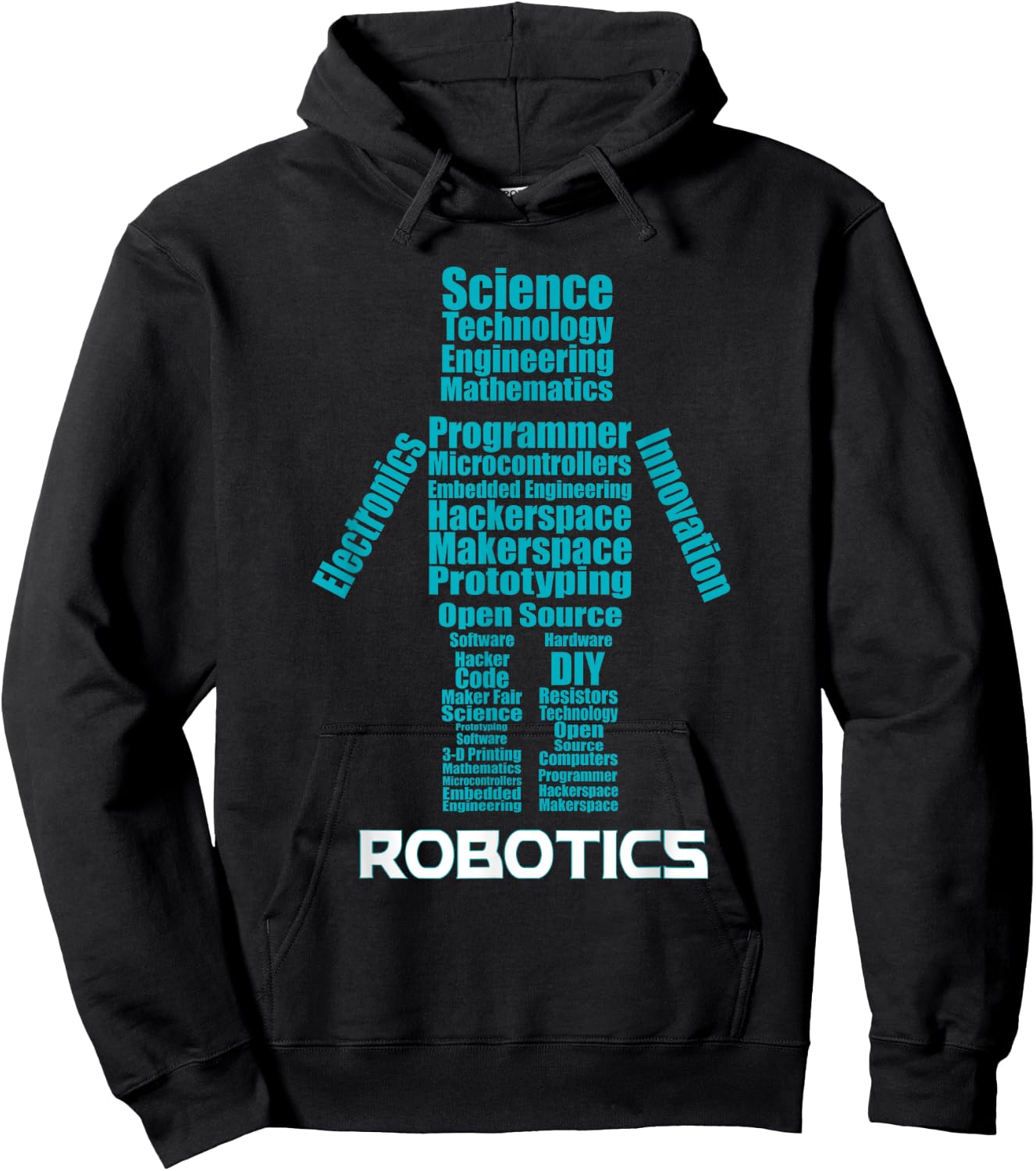 STREAM School Robotics Shirt Hoodie - Hoodie | Black