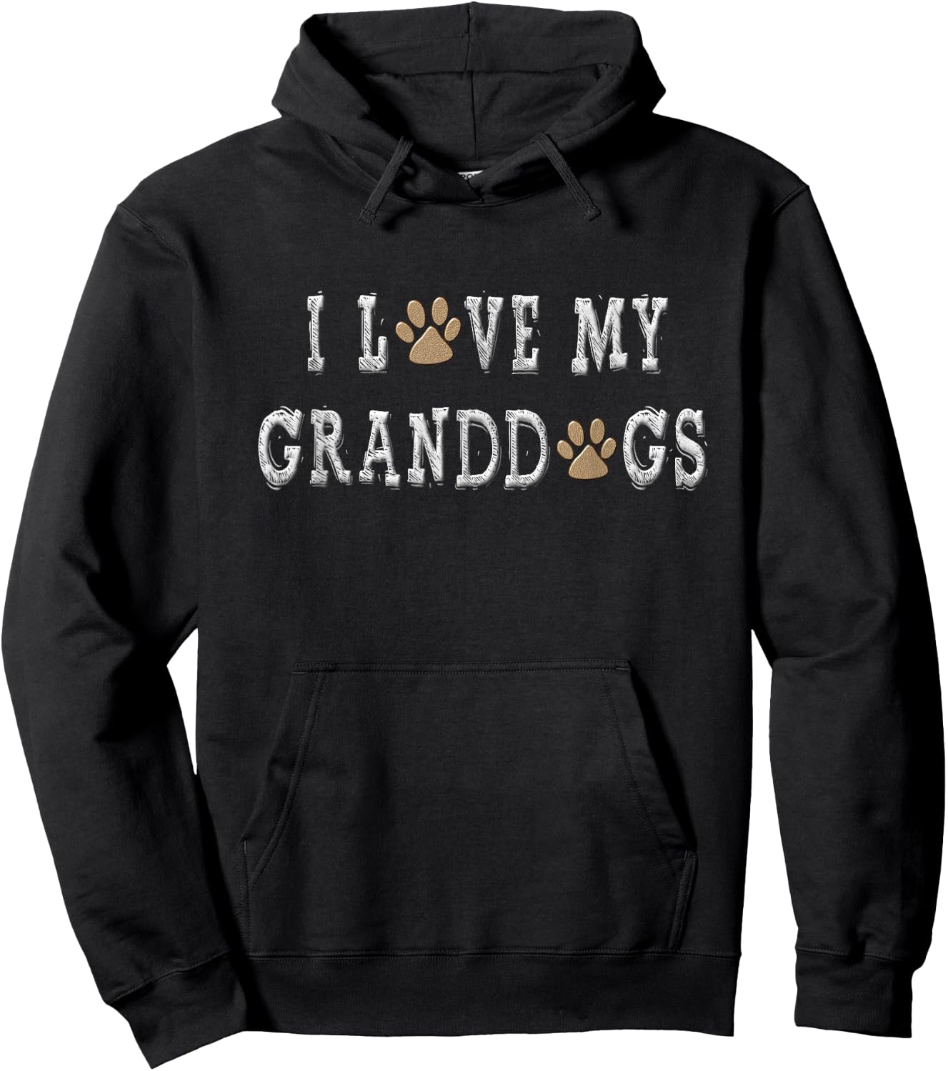 I Love My Granddogs Shirt Dog Grandpa Shirt Dog Grandma Gift Women Hoodie - Hoodie | Black