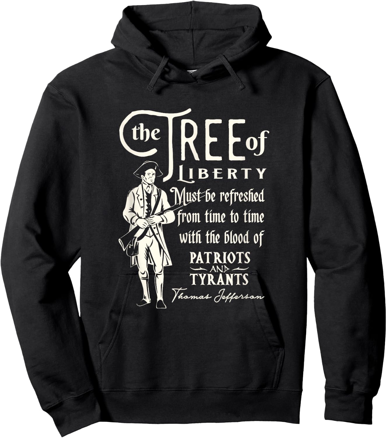 Patriotic Tree of Liberty Conservative Freedom Hoodie - Hoodie | Black