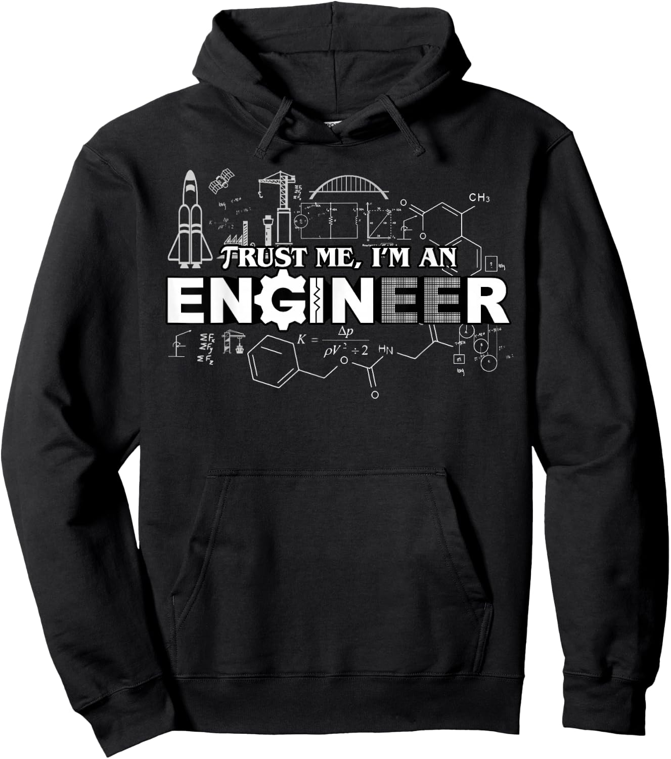 Trust Me I'm An Engineer Hoodie - Hoodie | Black