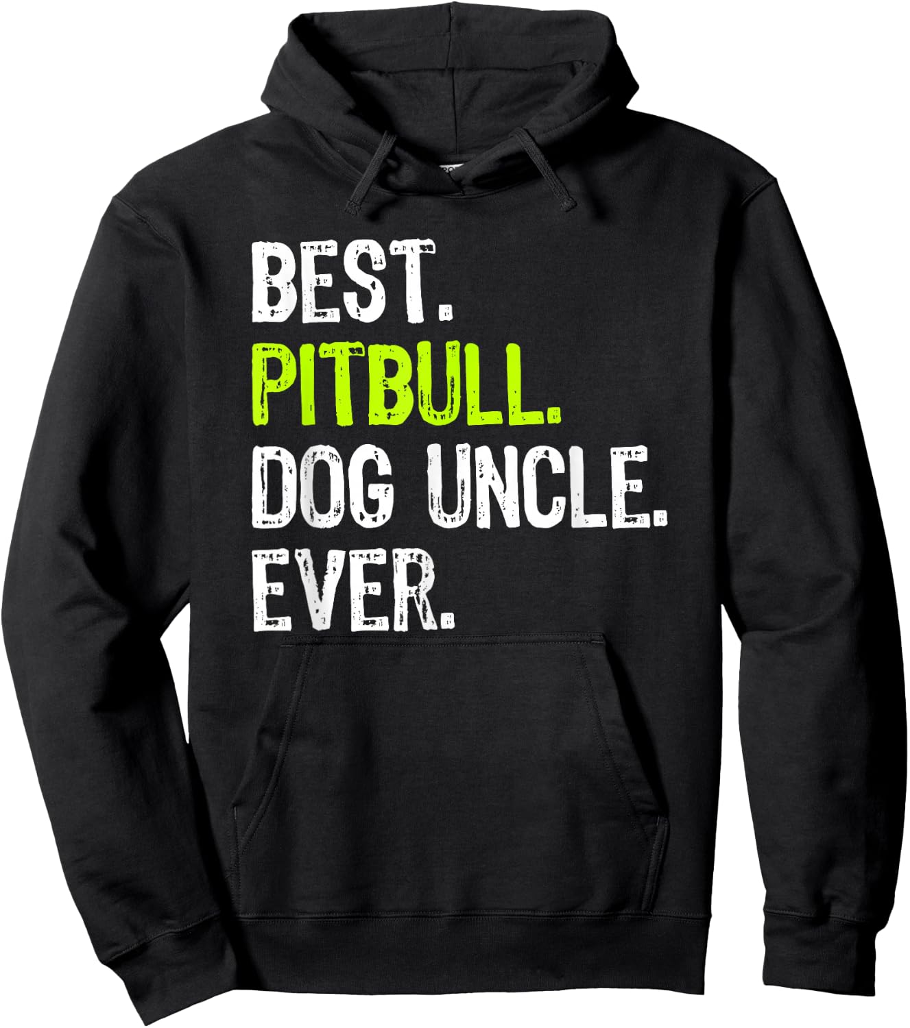 Best Pitbull Dog Uncle Ever Hoodie - Hoodie | Black