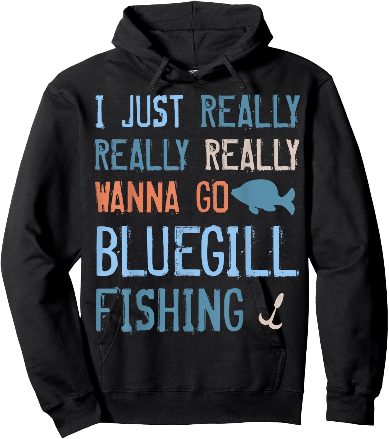 Bluegill for Freshwater Fish Lovers Hoodie - Hoodie | Black