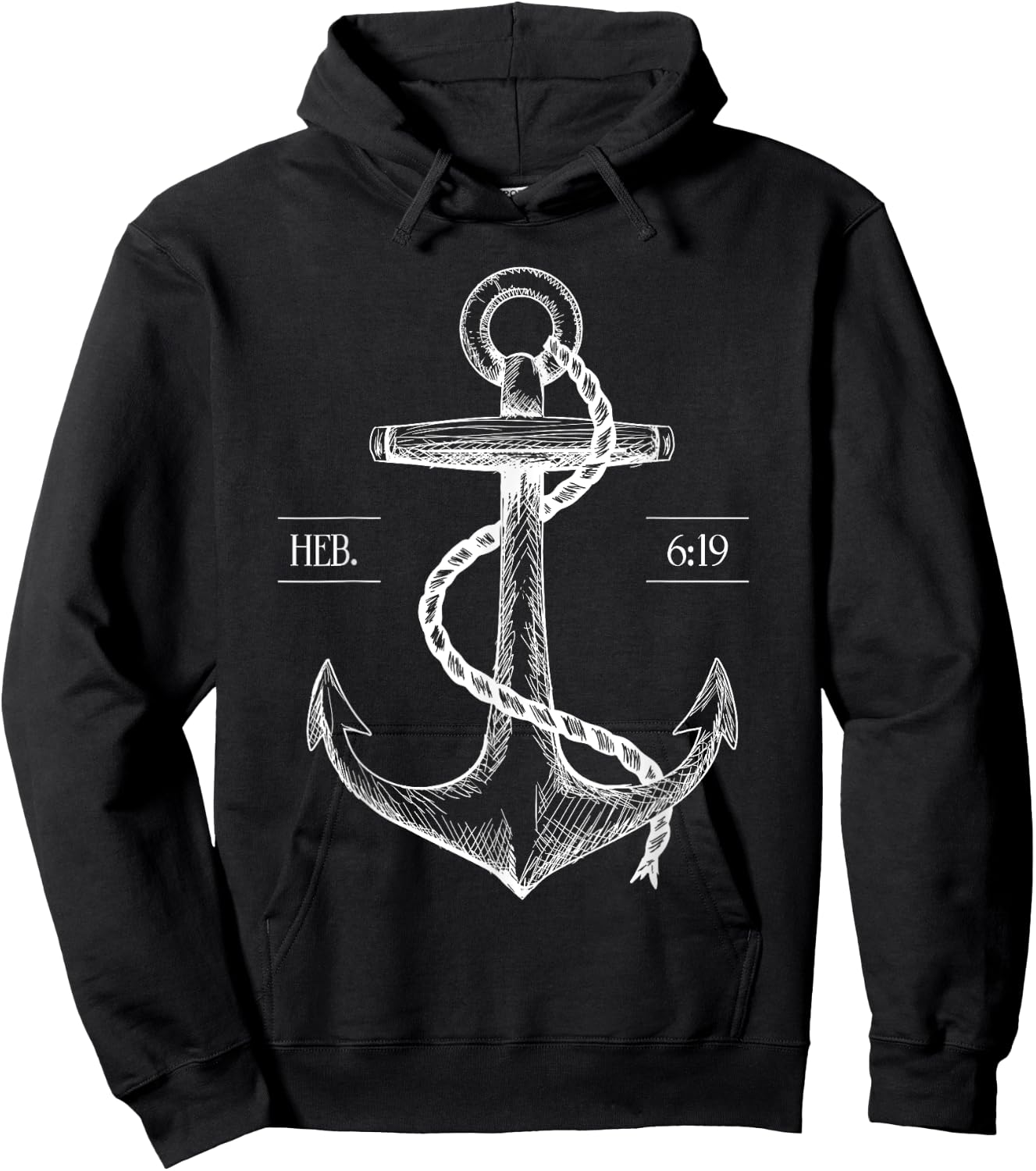 Jesus Is the Anchor of My Soul Hope Faith Anchored T Shirt Hoodie - Hoodie | Black