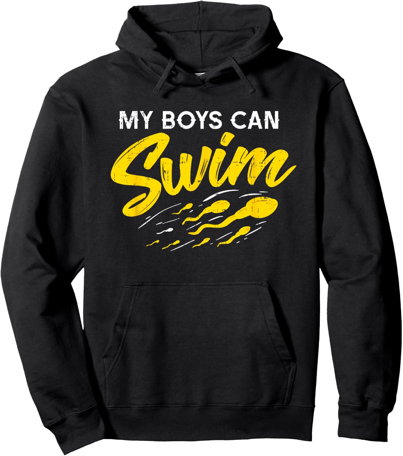 My Boys Can Swim Shirt I Funny Pregnancy Gift Dads Hoodie - Hoodie | Black