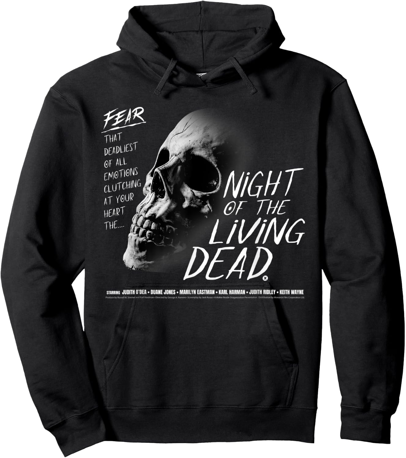 Classic Vintage Retro Zombie Movie Poster Hoodie - Hoodie | Black