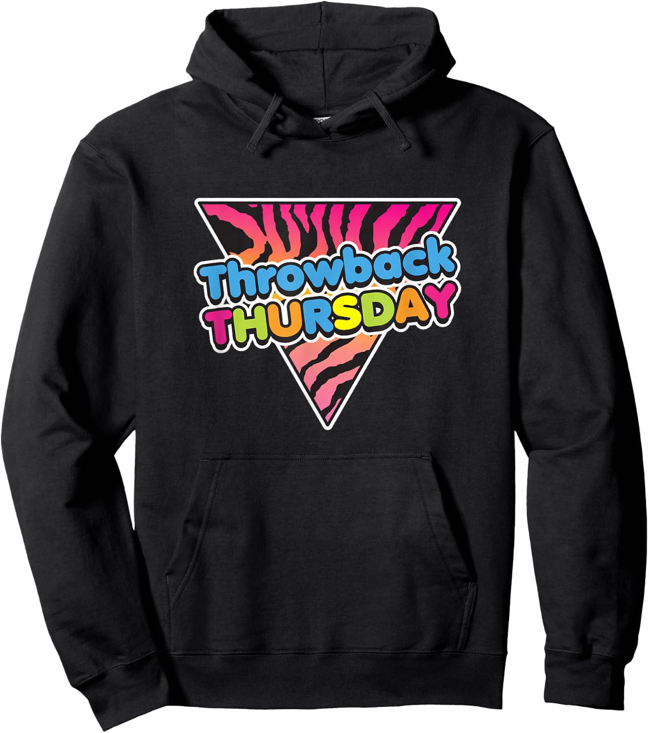 80s Throwback Thursday Funny Saying Graphic Hoodie - Hoodie | Black