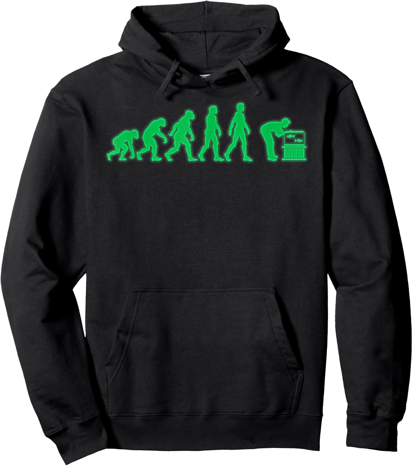 Aquarium Evolution Funny Aquarium Hoodie - Hoodie | Black