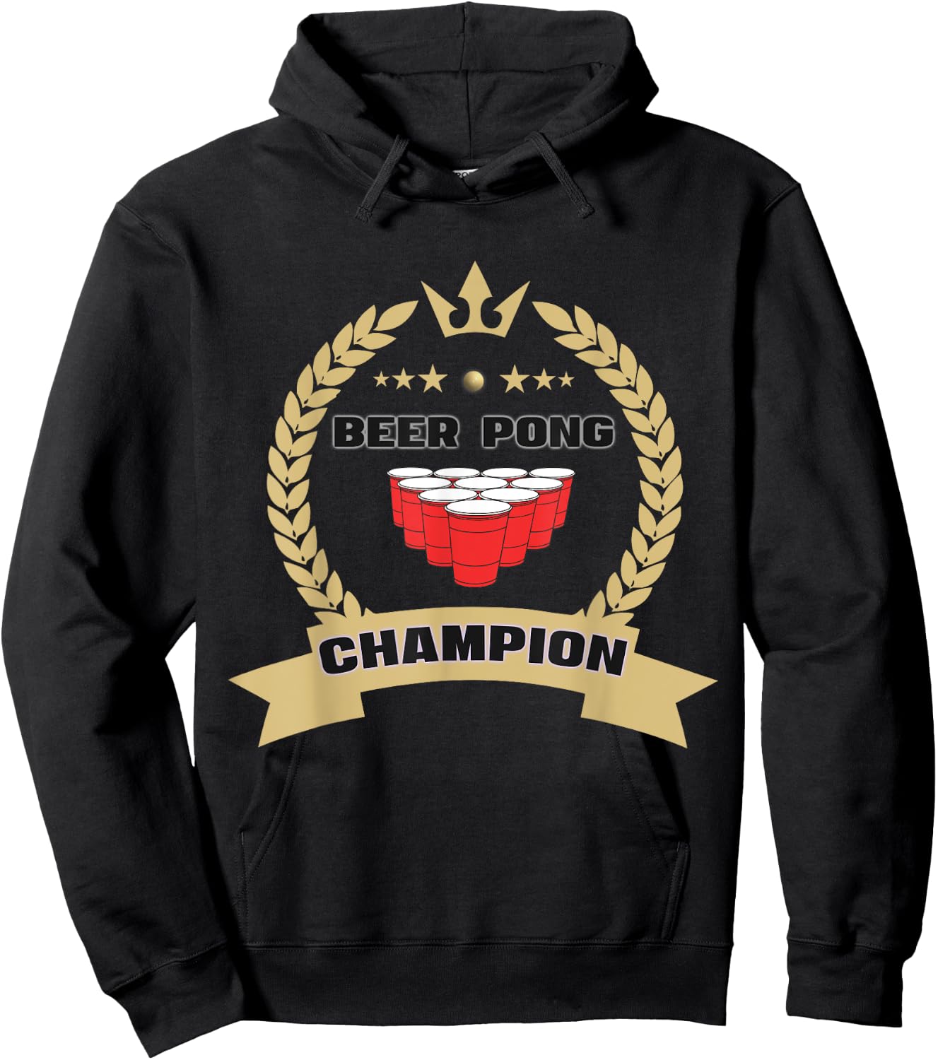 Beer Pong Champion Tournament Master Team Legend Champ Hoodie - Hoodie | Black
