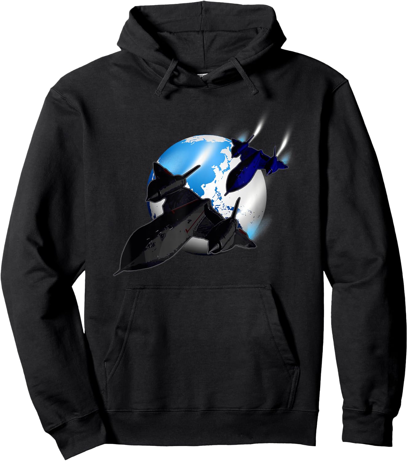 SR-71 Blackbird-Spy Plane Mach 3 Hoodie - Hoodie | Black
