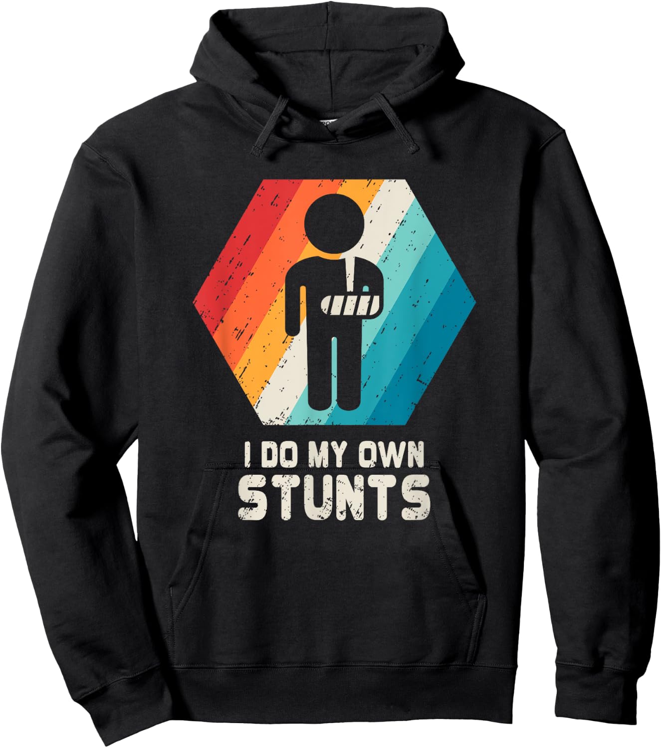 Broken Arm Shirt Hand Wrist Elbow Injury Get Well Soon Gift Hoodie - Hoodie | Black