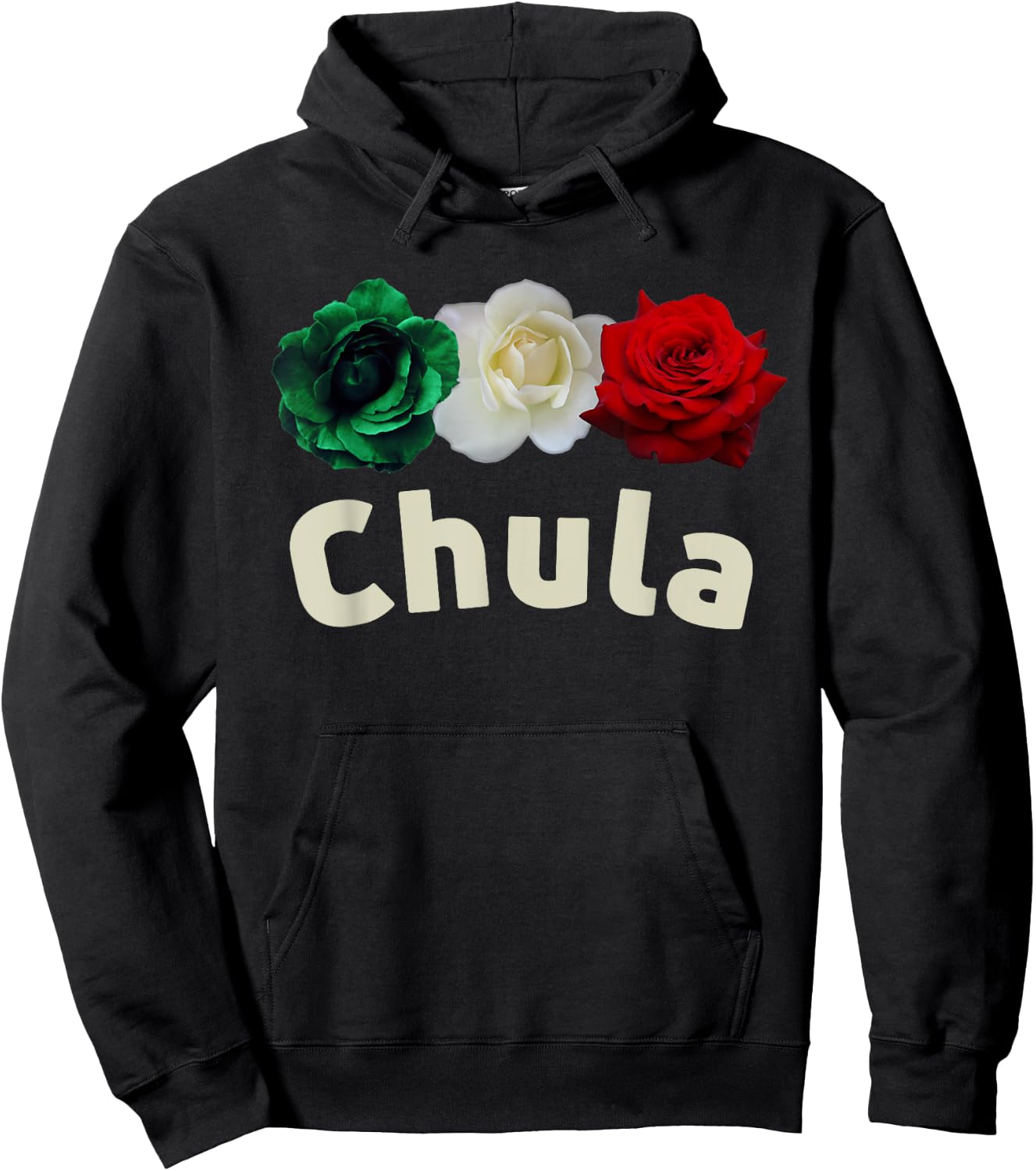 Cute Mexicana | Chula Chingona Bottom Hoodie - Hoodie | Black