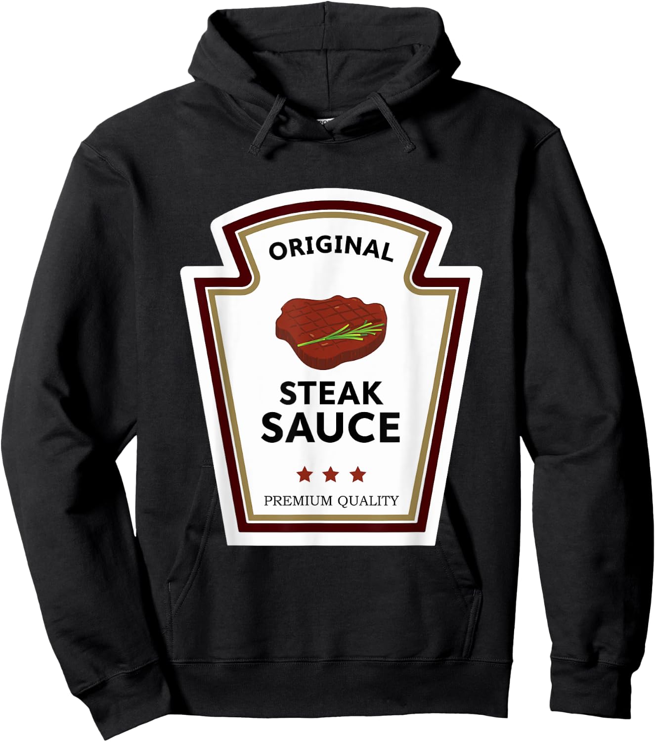 Original Steak Sauce Condiment Group Costume Hoodie - Hoodie | Black