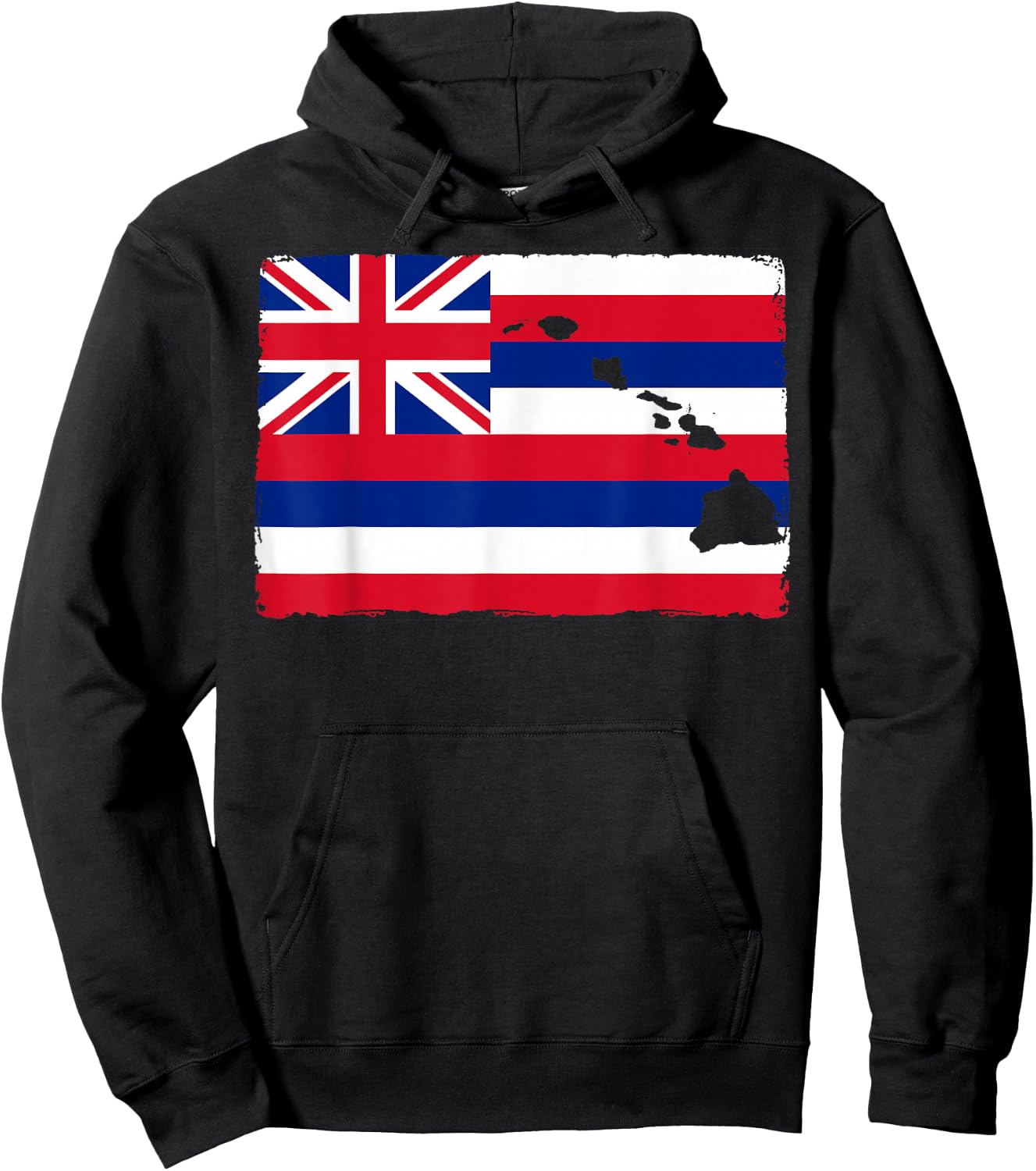 Hawai'i The Aloha State Flag by Hawaii Nei All Day Hoodie - Hoodie | Black