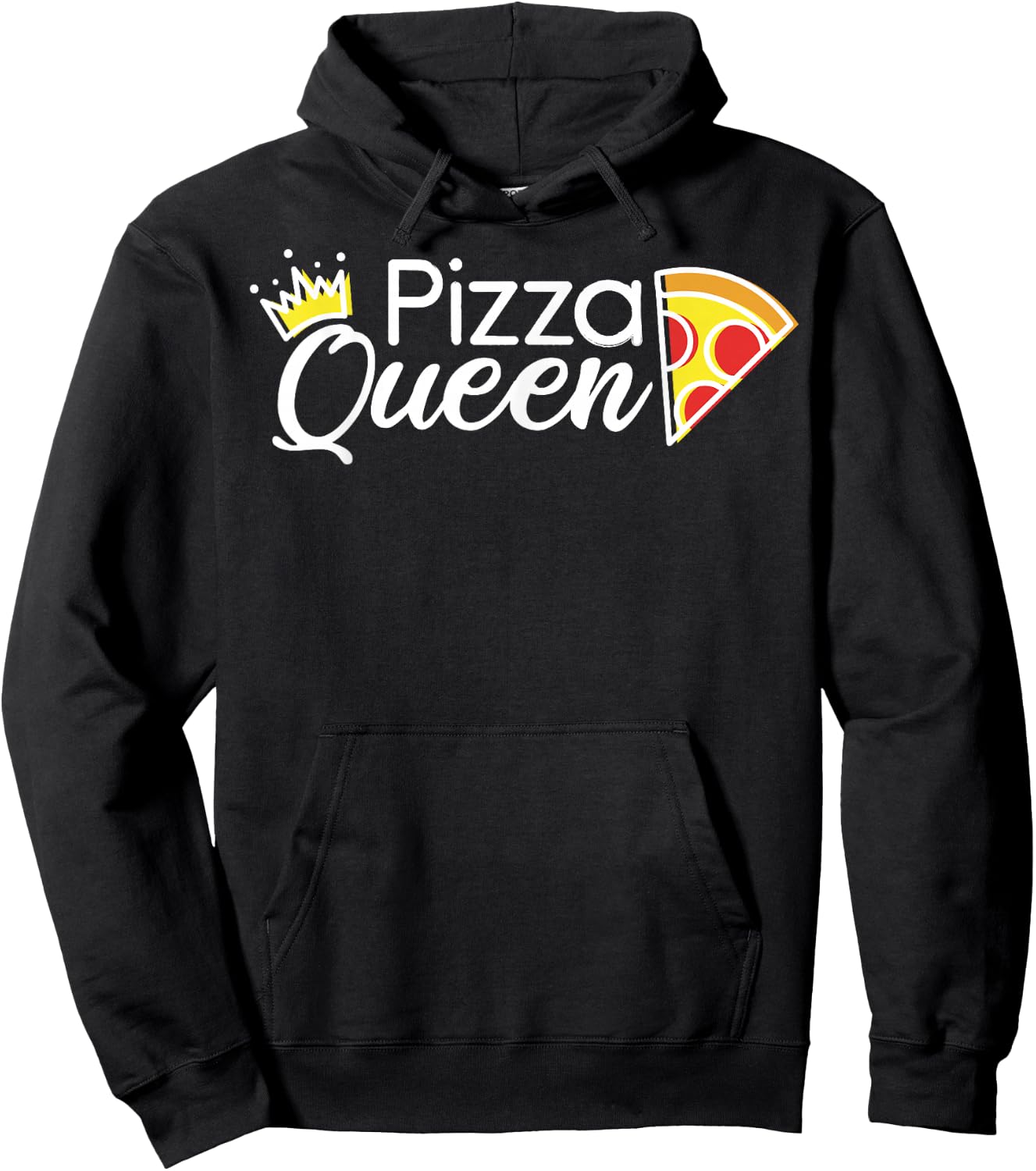 Pizza Queen Gift Girls Women Female Pizza Lover Hoodie - Hoodie | Black