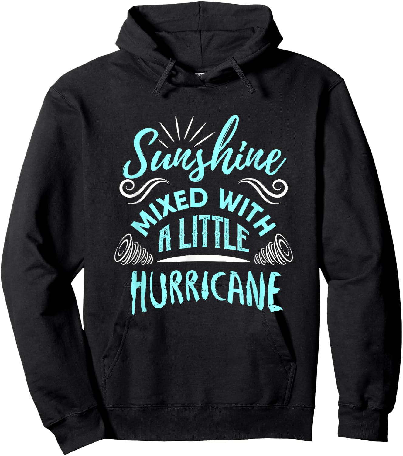 Sunshine Mixed with A Little Hurricane Hoodie - Hoodie | Black