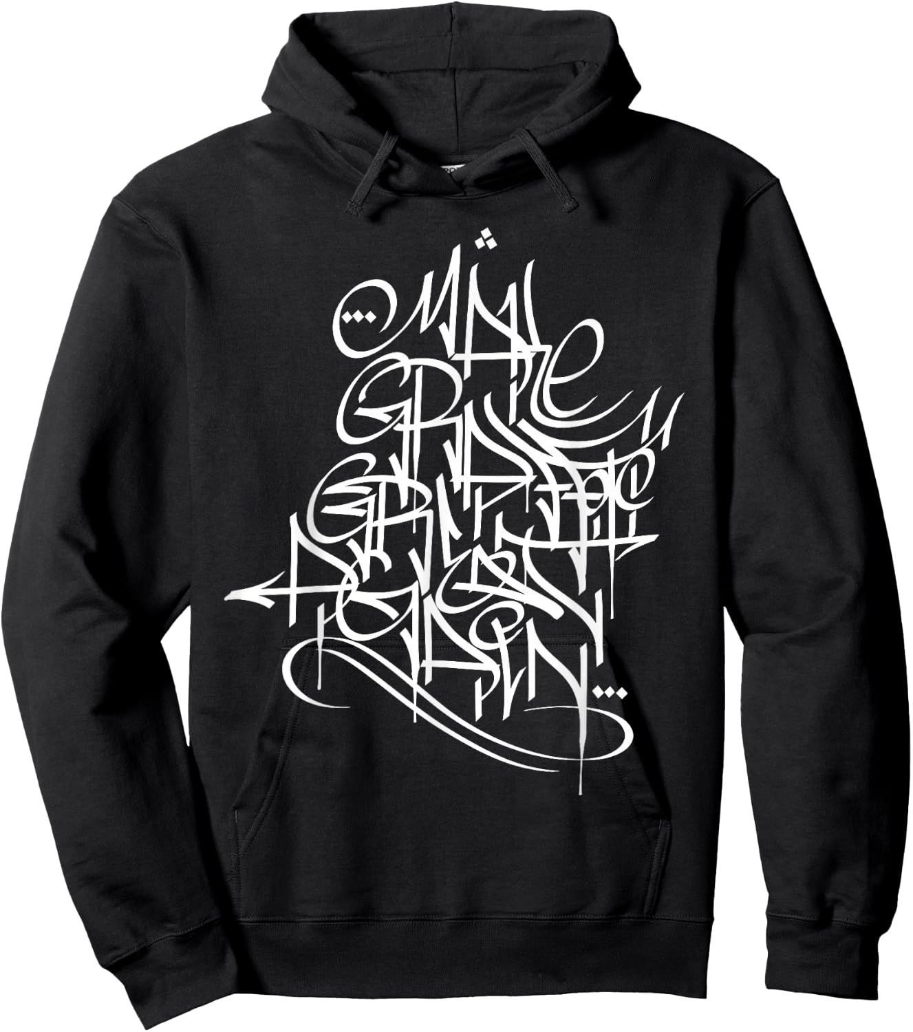 Make Graffiti Great Again - White Handstyle Tag Shirt Hoodie - Hoodie | Black