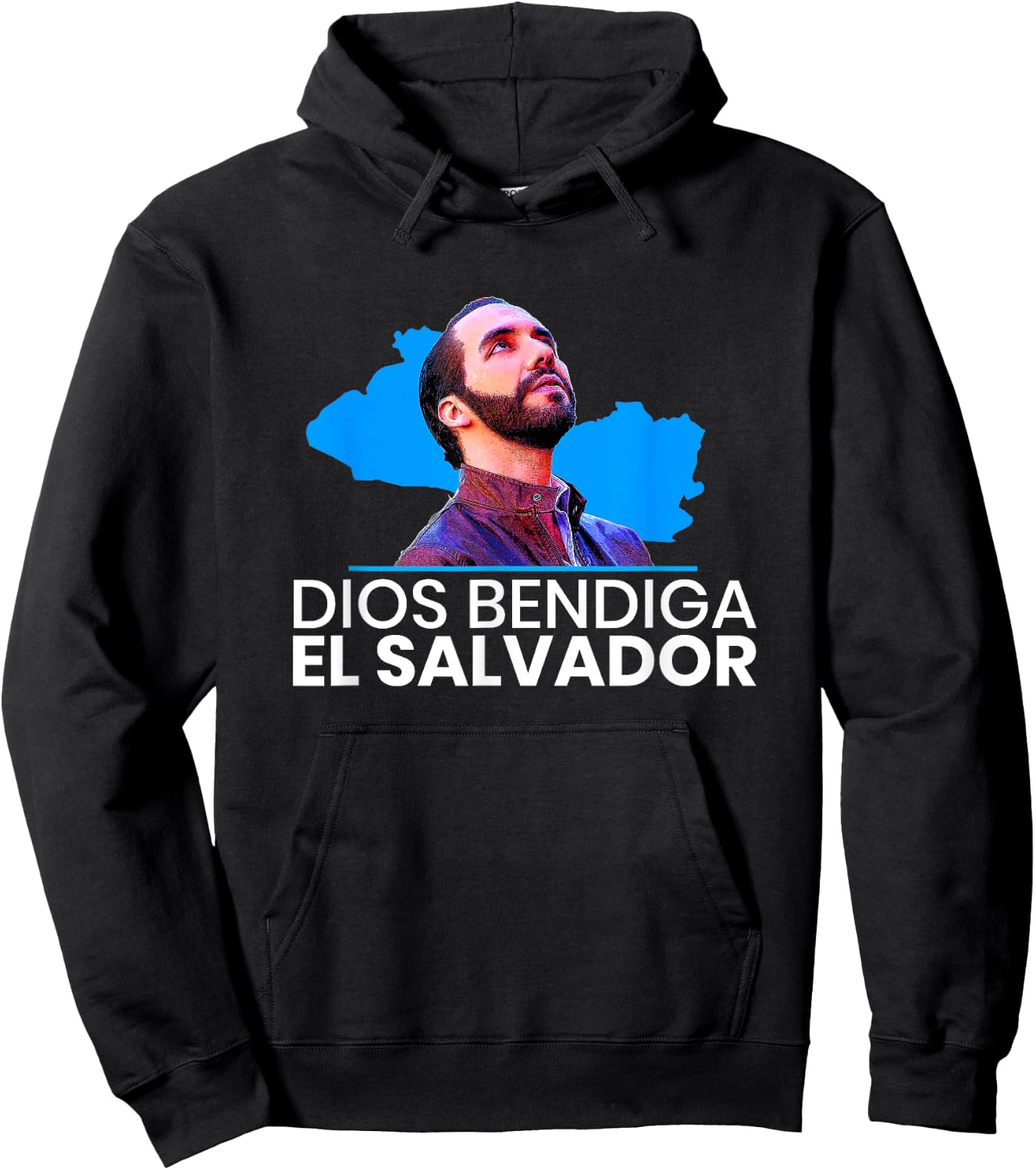 Dios Bendiga El Salvador, Nayib Bukele Presidente Hoodie - Hoodie | Black