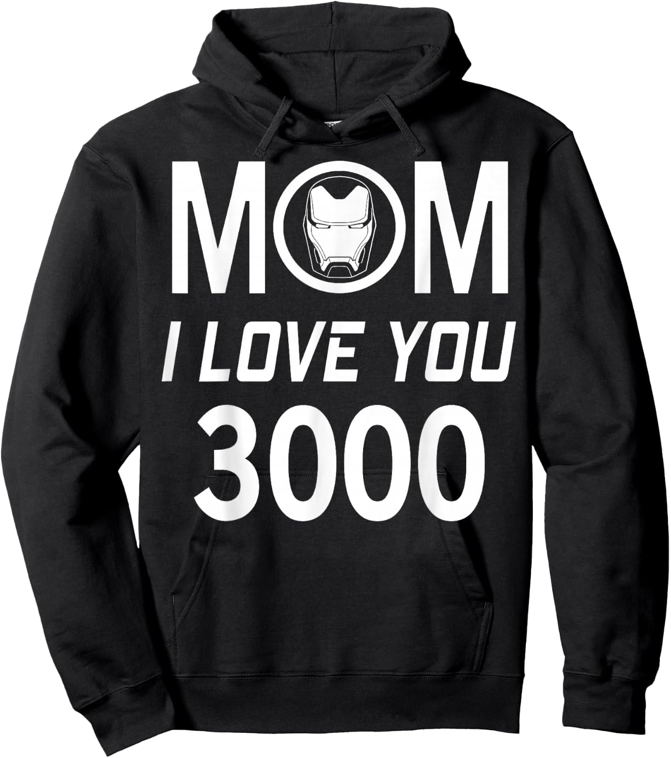 Marvel Iron Man Mom I Love You 3000 Mother's Day Hoodie - Hoodie | Black