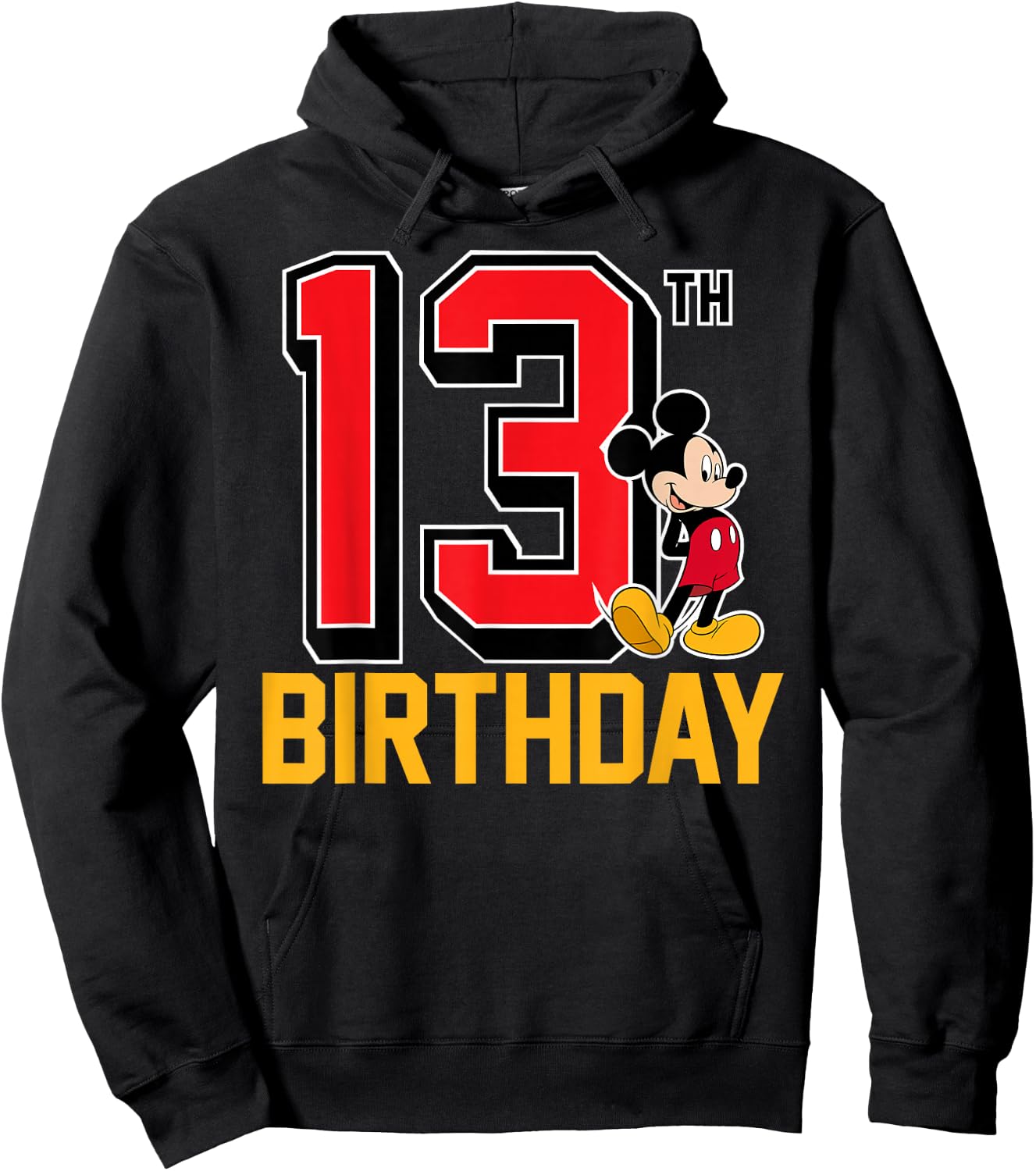 Disney - Mickey 13th Birthday Hoodie - Hoodie | Black