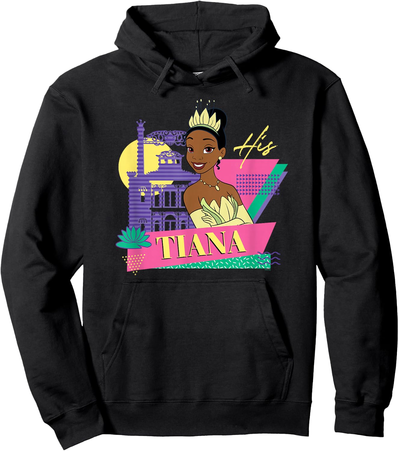 Disney The Princess and The Frog Couples Matching His Tiana Hoodie - Hoodie | Black