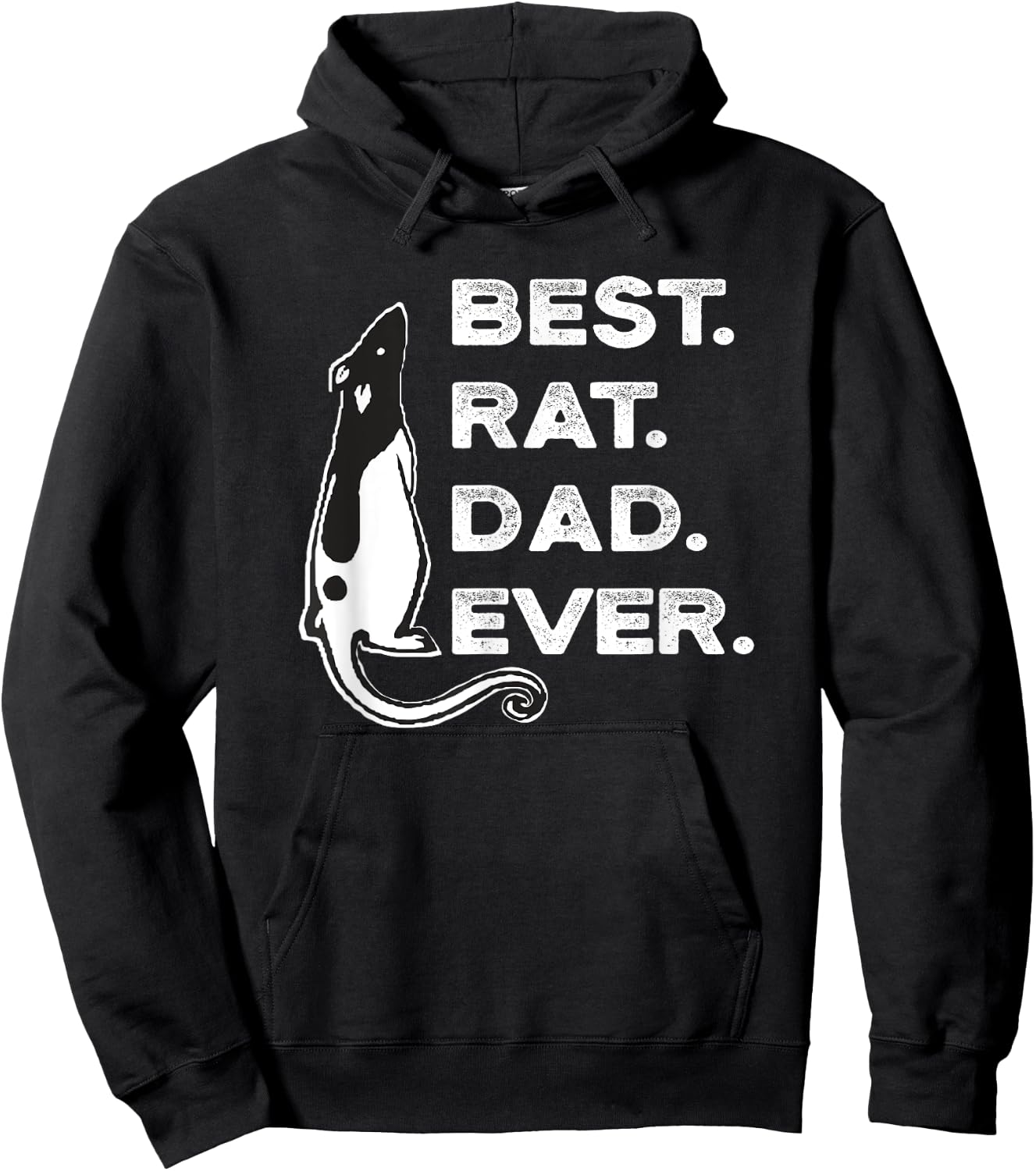 Funny Best Rat Dad Lover Hoodie - Hoodie | Black
