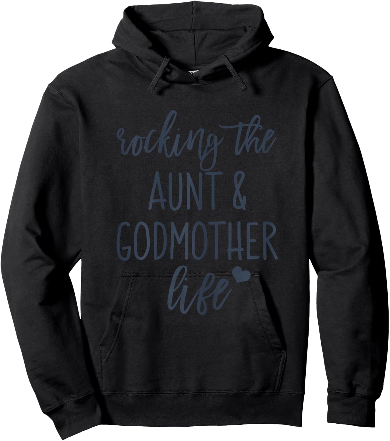Rocking the Aunt and Godmother Life God Mother Proposal Hoodie - Hoodie | Black