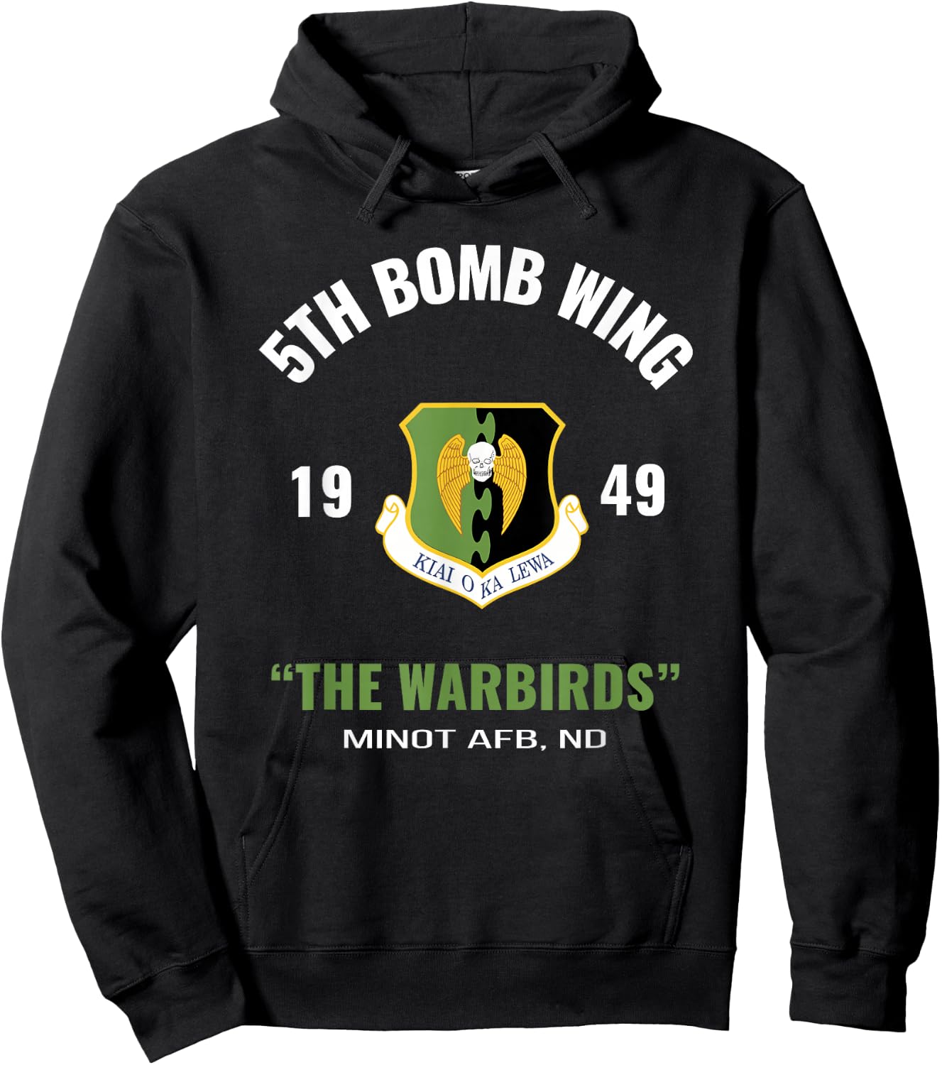 Military 5th Bomb Wing Hoodie - Hoodie | Black