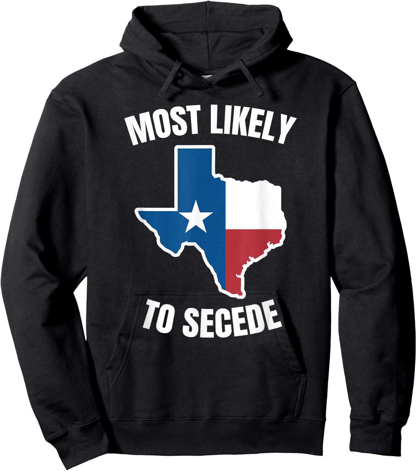 Texas Most Likely to Secede Hoodie - Hoodie | Black