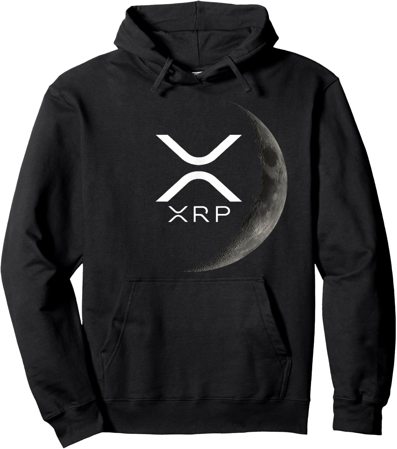 Ripple XRP Moon Hoodie - Hoodie | Black