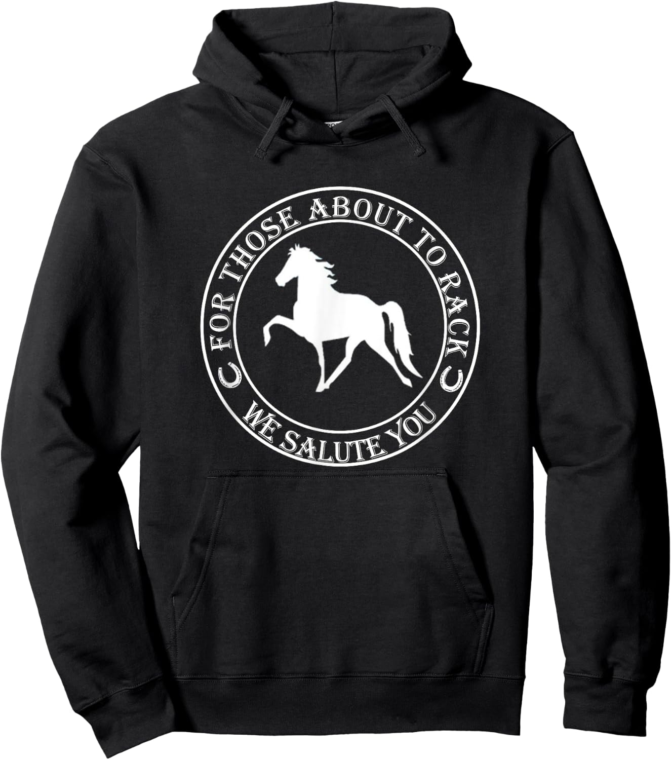 Funny Racking Horse T Shirt Tennessee Walking Horse Hoodie - Hoodie | Black