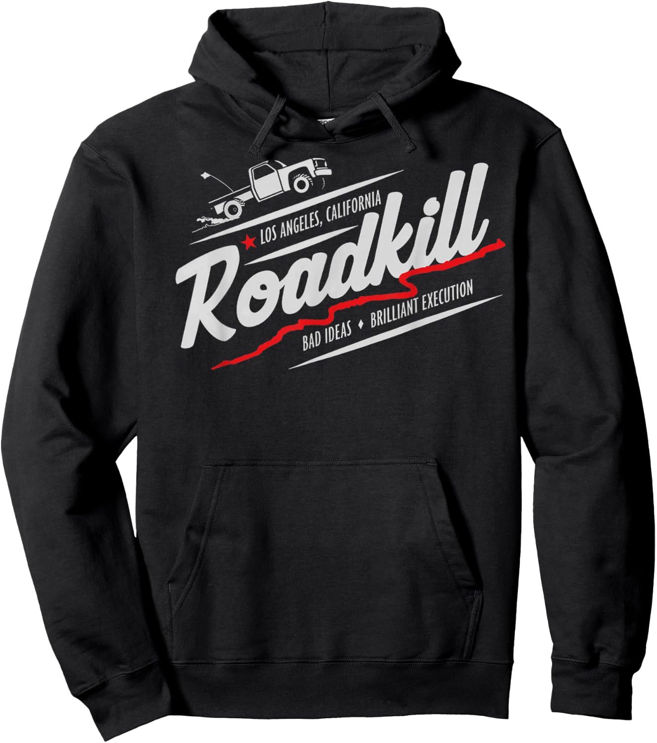 Motortrend Roadkill Bad Ideas, Brilliant Execution Adult Hoodie - Hoodie | Black