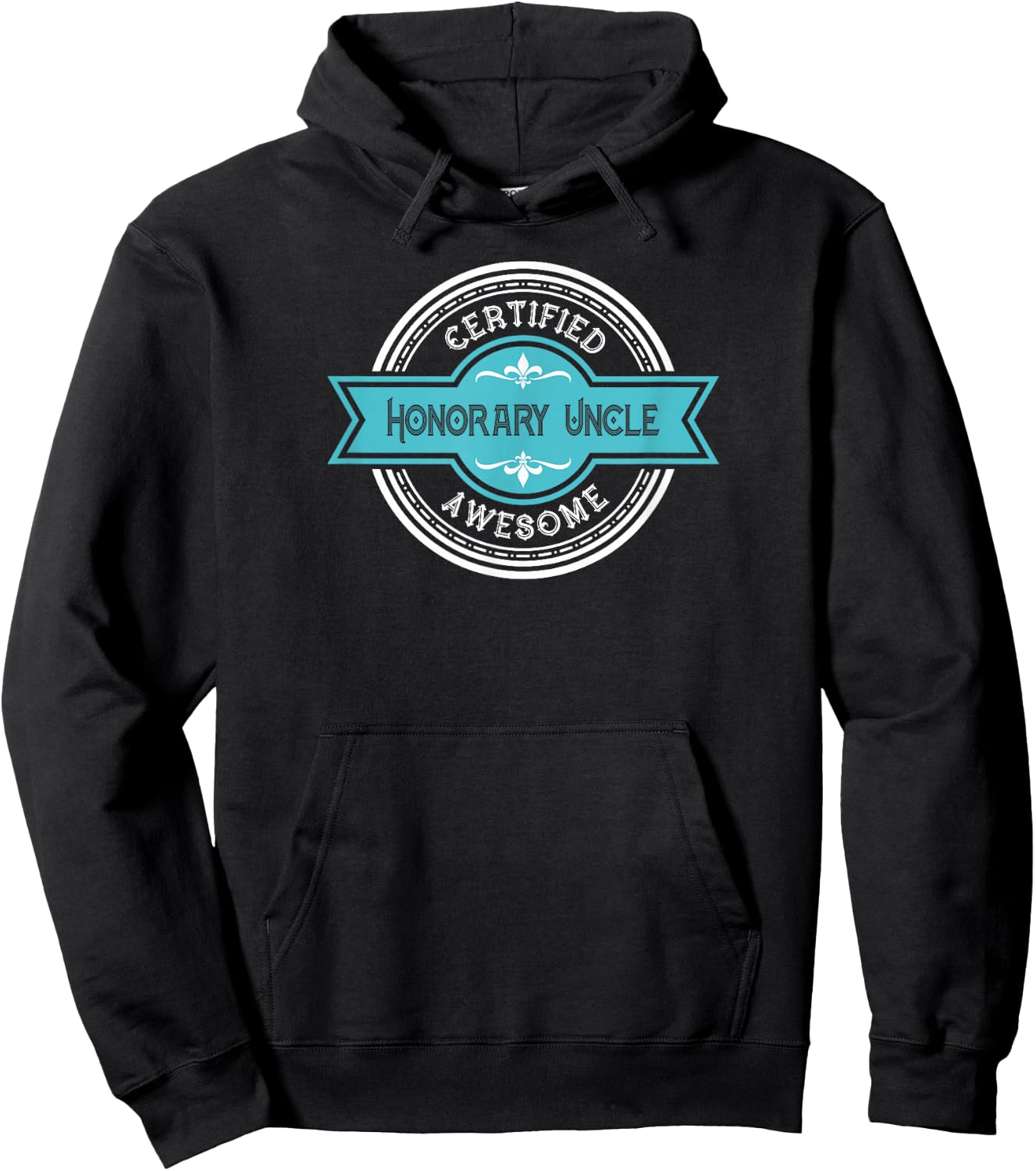 Honorary Uncle - Best Friend Uncle Graphic Hoodie - Hoodie | Black