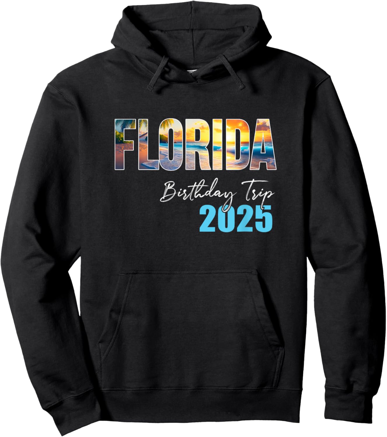 Florida Birthday Trip 2025 Vacation Party Crew Cruise Hoodie - Hoodie | Black