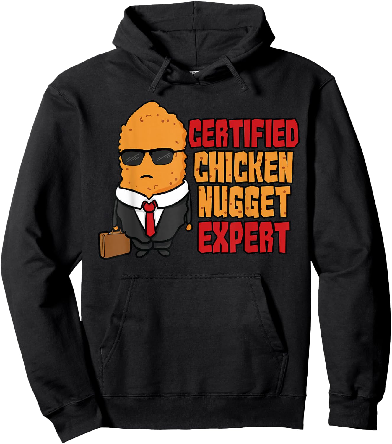Certified Chicken Nugget Expert for Kids Boys Girls Hoodie - Hoodie | Black