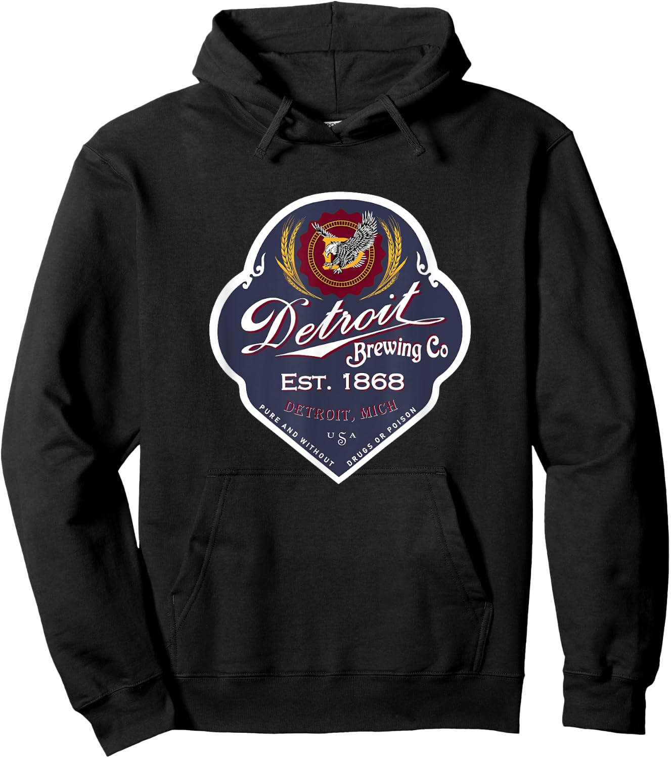 Prohibition Era Detroit Brewing Company Hoodie - Hoodie | Black