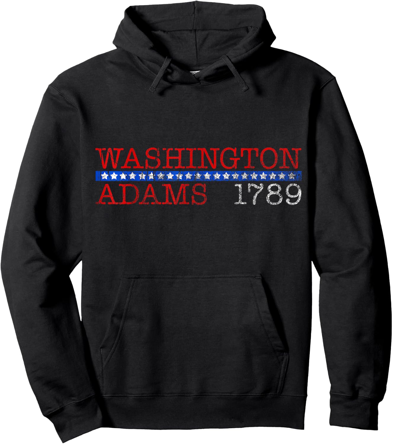 George Washington and John Adams Campaign - 1789 Hoodie - Hoodie | Black
