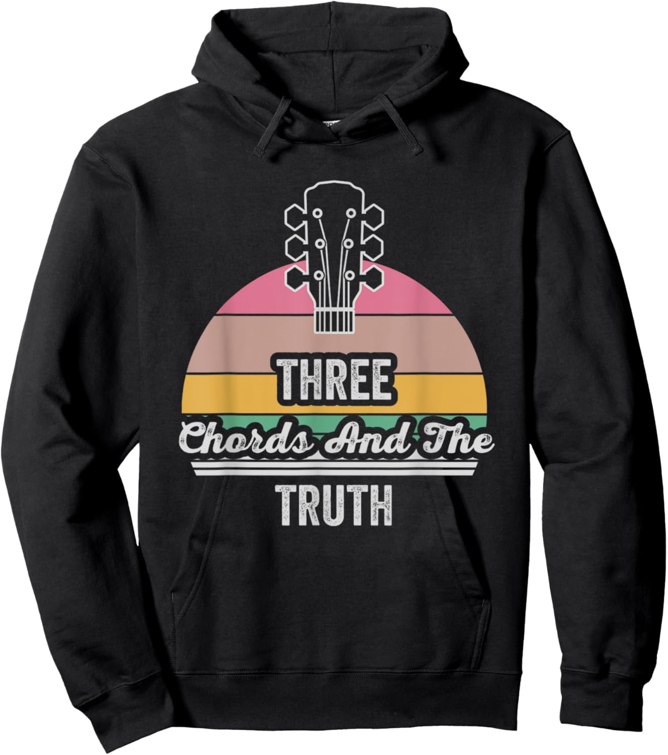 Three Chords And The Truth Guitar Hoodie - Hoodie | Black